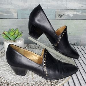 Cougar Lane Flat Studded Slide on Heeled Shoe 9